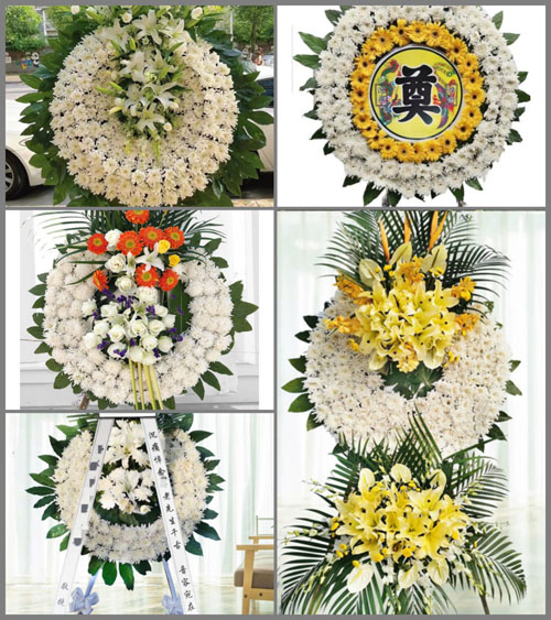 山东青岛平度市崔家集镇挂金板村花圈速递